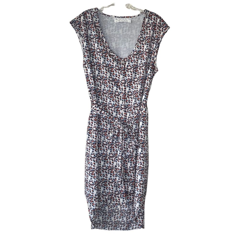 The Impeccable Pig Dress Women's Small Multicolor Red Blue Sleeveless Summer‎
